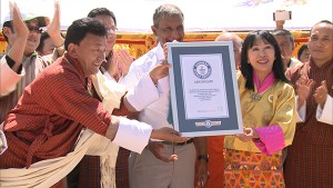 kingdom of Bhutan sets Guinness World Record